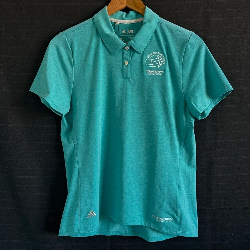 Adidas womens s/s World Golf Championship Firestone CC Polo Shirt XL Perf New